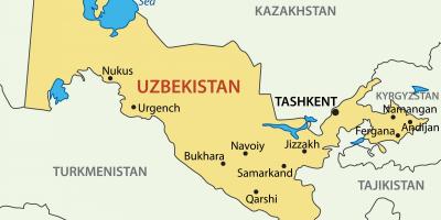 Hiriburua Uzbekistan mapa